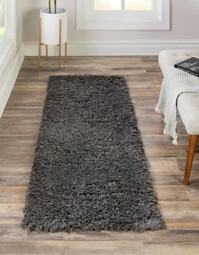 Vista 60 de Rugs.com - Alfombra de la colección Infinity, alfombra de pelo mullido sólida de 2 x 3 pies, color azul Egeo, perfecta para salas de estar