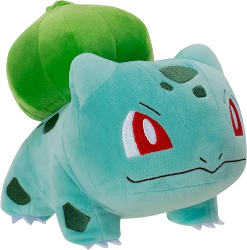Vista 4 de Peluche de Pokemon Bulbasaur de 8 pulgadas, detalles auténticos, juguetes para niños