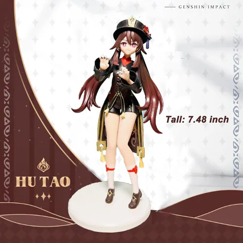 Vista 3 de HUNGAHAAPAI Genshin Impact Box - Incluye figura, bolsa, funda de almohada, imagen colgante, soporte, llavero, dije, broche, 30 tarjetas Lomo, 50
