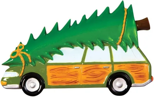 Vista 4 de Maleta de viaje personalizada para árbol de Navidad 2024 – Decoración de regalo de viaje para niños, familia, viajes, vacaciones, luna de miel