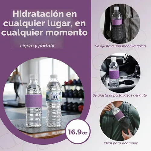 Vista 2 de Copco Hydra Botella de agua con tapa resistente a derrames, 16,9 onzas - Botella reutilizable Tritan con funda antideslizante, cuerpo de apertura