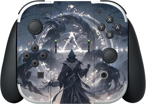 Vista 7 de PlayVital Juego completo de calcomanías protectoras para el modelo OLED de Nintendo Switch, calcomanías de vinilo personalizadas para consola Switch