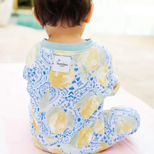 Vista 210 de Burt's Bees Baby - Pijama de una pieza para bebé, mameluco para dormir y jugar, algodón 100% orgánico, cremallera frontal