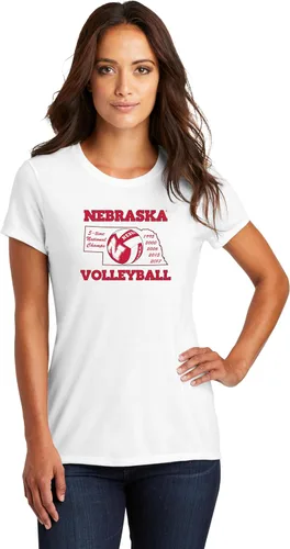 Vista 28 de CornBorn Elige tu diseño: camisetas prémium de voleibol de Nebraska para mujer