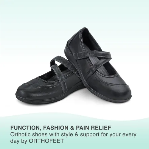 Vista 6 de Orthofeet Women's Orthopedic Leather Celina Mary Jane Shoes