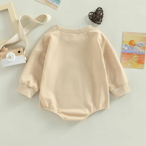 Vista 4 de Kayotuas Ropa occidental para bebé y niña, sudadera con estampado de vaca de manga larga, enterizo de gran tamaño, trajes de primavera y otoño