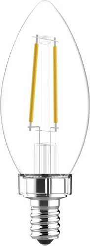 Vista 9 de GE Refresh Bombillas LED, luces de vela, 40 vatios, bombillas decorativas transparentes B11, base pequeña (paquete de 8)