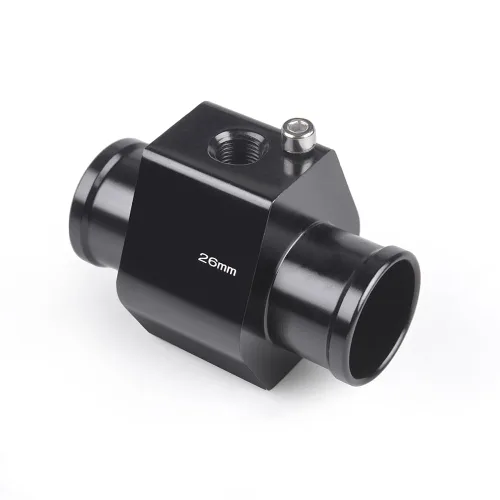 Vista 4 de Adaptador de abrazadera para sensor de temperatura de agua de aluminio, tubo de unión de temperatura de agua, medidor de temperatura, abrazaderas