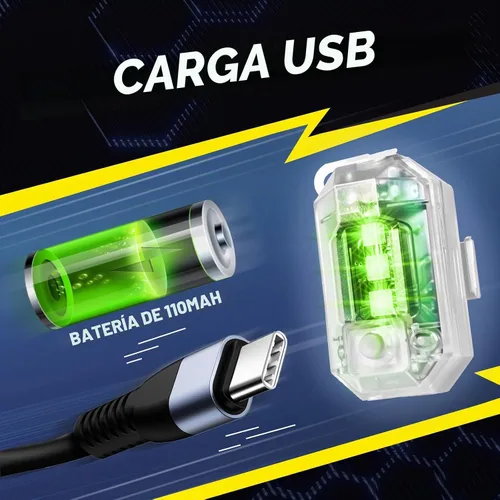 Vista 6 de 8 luces estroboscópicas LED inalámbricas con control remoto, luces estroboscópicas LED RGB para aeronaves de alto brillo, 8 colores, impermeable