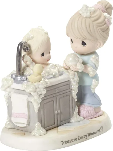 Vista 3 de Precious Moments 192018 Treasure Every Moment - Figura de porcelana de bisque para mamá y bebé