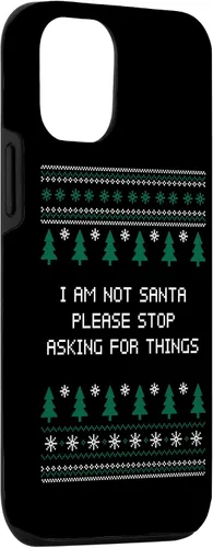 Vista 3 de iPhone 15 I Am Not Santa Stop Asking Things Christmas Parents Xmas Case