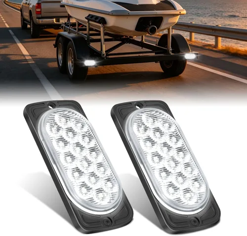 Vista 15 de Nilight juego de 2 luces de señalización de giro LED de 16 luces ámbar, carcasa de aluminio de 4.4 pulgadas, luces indicadoras de señalización