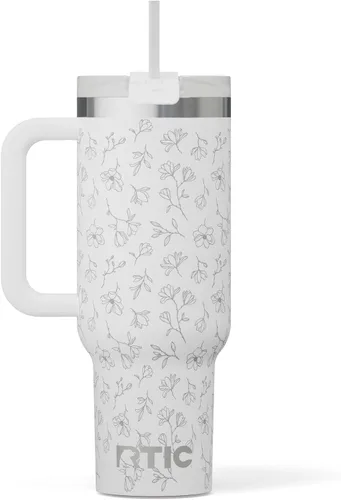 Vista 45 de RTIC Vaso Tumbler de Viaje por Carretera de 30 oz con Doble Pared Revestido de Cerámica Aislado Taza Portátil de Café de Viaje de Acero Inoxidable