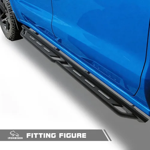 Vista 2 de Estribos compatibles con Silverado/Sierra 1500 Crew Cab 2019-2026 Silverado/Sierra 2500/3500 Crew Cab 2020-2026 Crew Cab Heavy Duty Barras Nerf