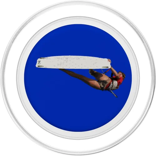 Vista 2 de Kitesurfer Freestyle Action Color Illustration PopSockets MagSafe PopGrip for iPhone