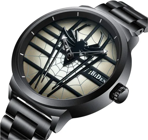 Vista 2 de Gosasa Reloj de pulsera de hombre araña de lujo de acero inoxidable para hombre