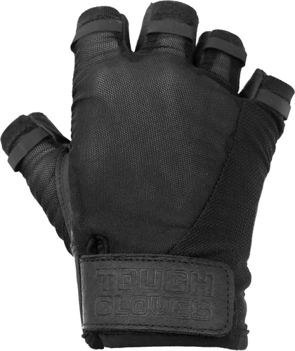 Vista 2 de Tough Gloves® Superset Leather Padded Workout Gloves for Gym Training Breathable, Weight-Lifting, Crossfit