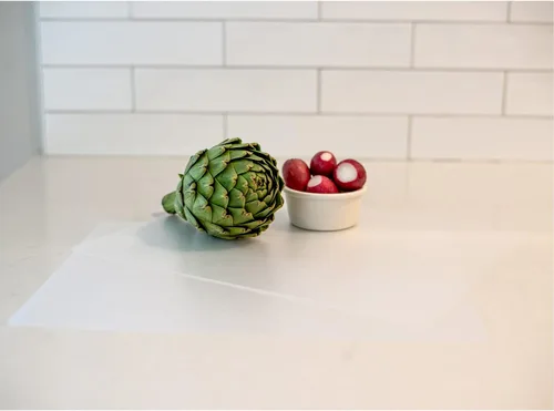 Vista 6 de Beille Juego de 2 tablas de cortar flexibles esmeriladas, accesorios de cocina, preparación de comidas, 12 x 15 pulgadas