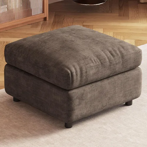 Vista 36 de Guyii Sofá Seccional de Terciopelo, Sofá Loveseat Moderno de Gran Tamaño con 2 Almohadas, Sofá Convertible de 81.88 pulgadas de Largo con Cojines