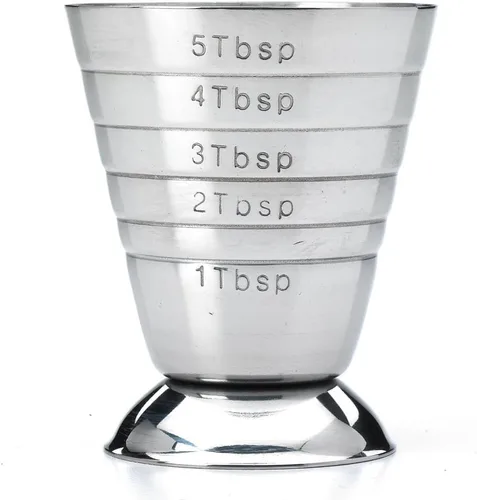 Vista 7 de Barfly Exprimidor manual grande – Taza medidora de aluminio y Barfly de 2.5 onzas, acero inoxidable