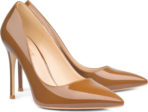 Vista 25 de COLETER Zapatos de vestir con punta puntiaguda de 4 pulgadas para mujer 02 negro
