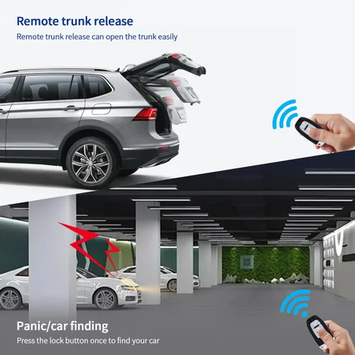 Vista 9 de EC002-NS PKE Sistema de alarma de coche de entrada sin llave pasiva arranque remoto botón de parada de arranque NFC bloqueo desbloqueo entrada