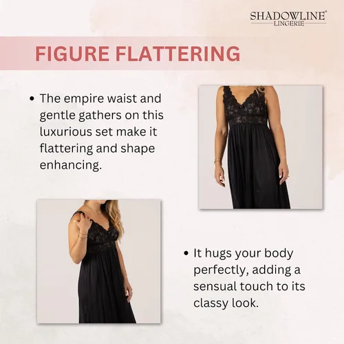Vista 5 de Shadowline Camisones con clase para mujer, ropa de dormir elegante para mujer