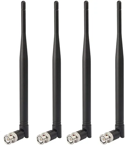Vista 4 de UHF 433MHz antena BNC conector macho para aficionado de mano y receptor de radioescáner de jamón con adaptadores de conector