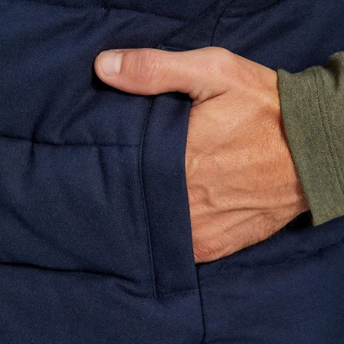 Vista 6 de Mizzen+Main Chaleco acolchado ligero resistente al agua para hombre, con botones frontales, colección York