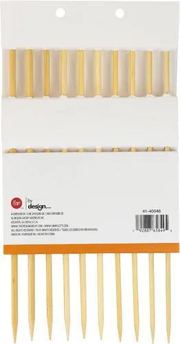 Vista 2 de Boye 41-40046 - Juego de agujas de tejer de bambú de un solo punto, tallas de EE. UU. 6-10, multicolor, 5 pares