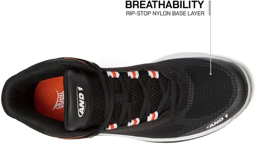 Vista 5 de AND1 Revel Mid - Tenis de baloncesto para hombre, para interiores o exteriores, para calle o cancha, tallas 7-16