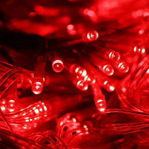 Vista 4 de Guirnalda de 200 luces LED de Navidad con control remoto, 8 modos de luces parpadeantes USB impermeables para patio, hogar, jardín, decoración