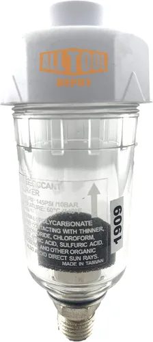 Vista 8 de 3/8" NPT de flujo medio aire comprimido en línea filtro desecante secador humedad agua separador