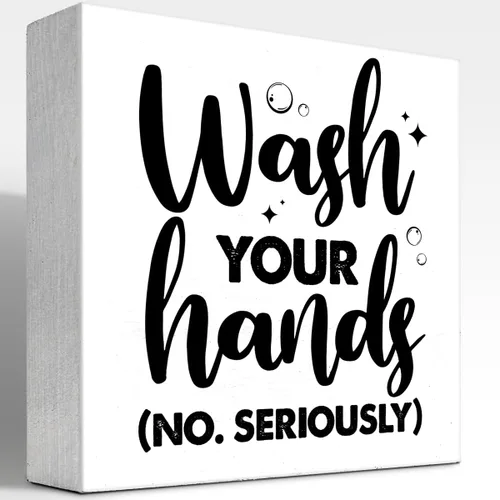 Vista 13 de Toilet Rules - Cartel divertido de madera para baño, placa de bloque de madera para el hogar, baño, estante de pared, decoración de inodoro Bartroom