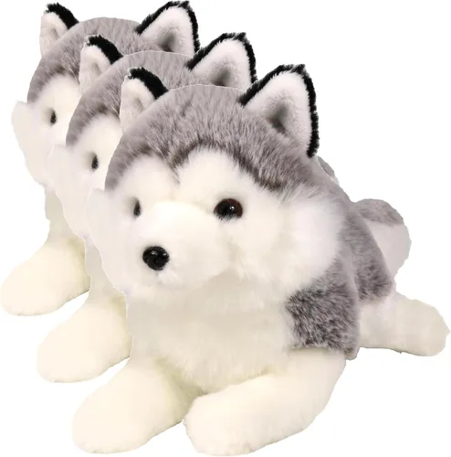 Vista 5 de Ice King Bear Pequeño Husky siberiano de peluche de 8 pulgadas