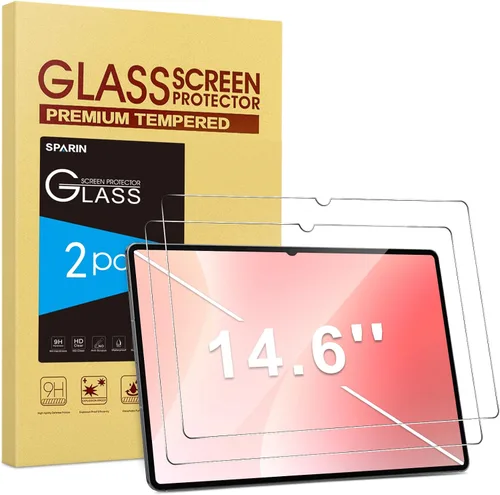 Vista 10 de SPARIN Paquete de 2 protectores de pantalla para Galaxy Tab A8 de 10.5 pulgadas 2022 (SM-X200/X205/X207), película transparente HD de vidrio