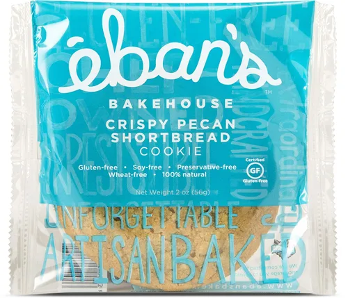 Vista 10 de Eban's Galletas frescas horneadas sin gluten, 24 galletas grandes (2 cajas de 12), suaves y masticables, envueltas individualmente, gourmet, sin