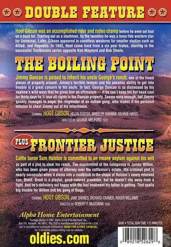 Vista 2 de Hoot Gibson Double Feature The Boiling Point 1932 Frontier Justice 1936