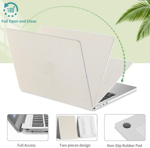 Vista 2 de Funda compatible con MacBook Pro de 14 pulgadas modelo de lanzamiento 2023-2021 A2918/A2992/M2 A2779 y A2442 M1 Pro/Max Chip con Touch ID, elegante