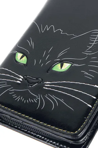 Vista 5 de Nemesis Now Lucky Cat Purse 7.5in negro, poliuretano, 7.3in
