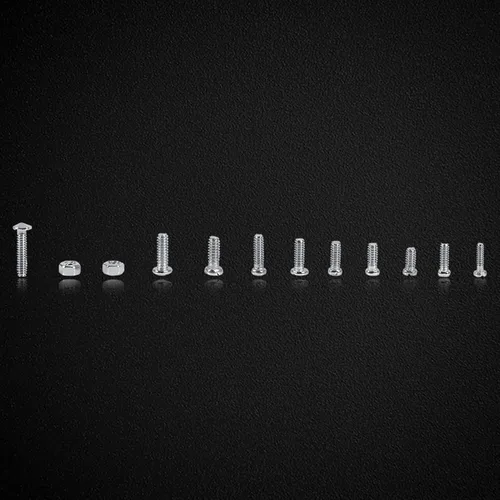 Vista 4 de Kit surtido de tornillos y tuercas, 600 piezas, 12 tipos de herramientas de reparación, kit surtido de tornillos pequeños y tuercas M1 M1.2 M1.4