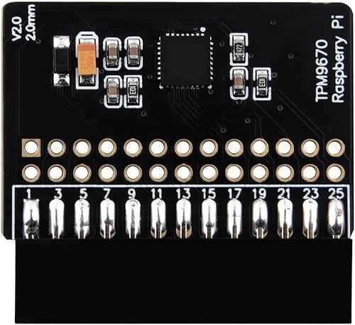 Vista 5 de GeeekPi Raspberry Pi TPM2.0 Módulo TPM9670 basado en un Infineon Optiga™ SLB 9670 TPM 2.0, módulo GPIO TPM adicional compatible con todos