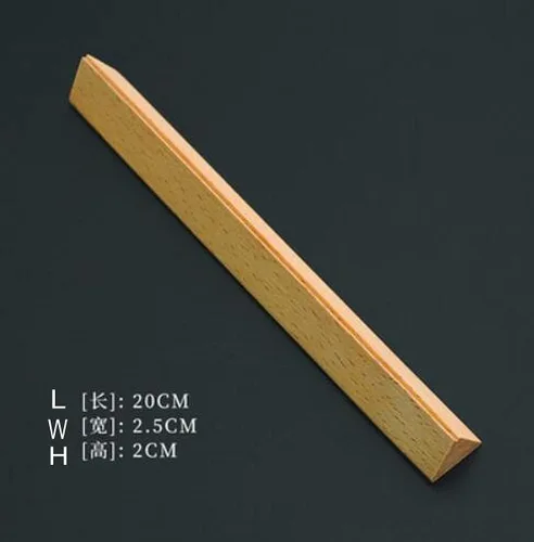 Vista 3 de WellieSTR 1 herramienta de madera para trabajo manual, barra triangular para hornear, postre, jabón de bricolaje, Wagashi, pastel de luna, dulces