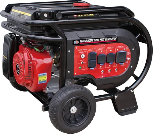 Vista 8 de All Power America Generador portátil de combustible dual de 10000 vatios a gas/propano resistente con arranque eléctrico, negro