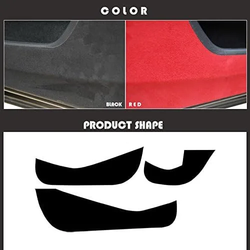 Vista 2 de Accesorios de cubierta de gamuza premium para Hyundai Veloster, Turbo 2012 2017 (vino tinto)