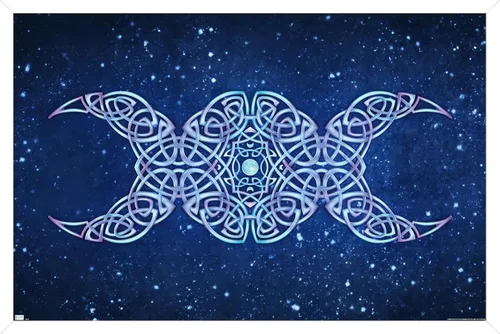 Vista 14 de Trends International Brigid Ashwood - Póster de pared de luna creciente, 22.4 pulgadas de largo x 14.7 pulgadas, versión enmarcada de madera