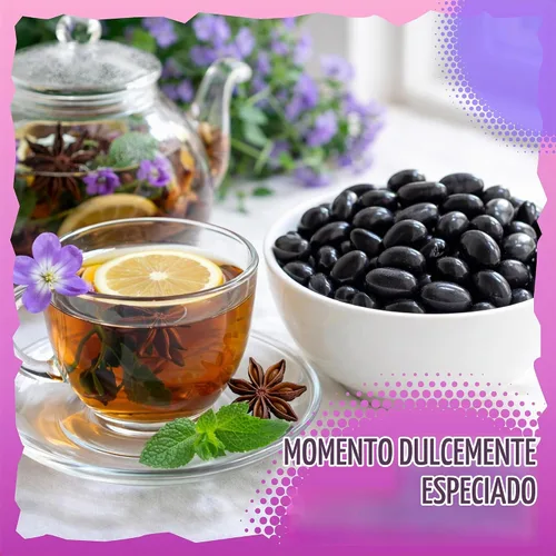 Vista 6 de Gomitas de regaliz negro, caramelo de regaliz, bolsa de 1 libra