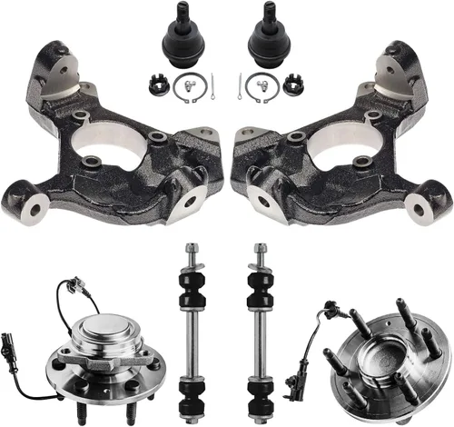 Vista 107 de Detroit Axle - Kit de nudillos traseros izquierdo FWD para Hyundai Santa Fe 2007-2009 Veracruz 2007-2012, reemplazo del conjunto de cojinete
