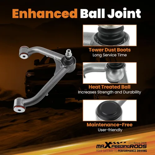 Vista 4 de maXpeedingrods Brazo de control superior elevado de 2-4 pulgadas para Chevy Silverado/GMC Sierra 1500 1999-2006