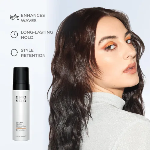 Vista 2 de XMONDO Hair Wavetech Extra Hold Wave Foam - Fórmula vegana con provitamina B5 y nutrientes antiencrespamiento para combatir la estática, controlar
